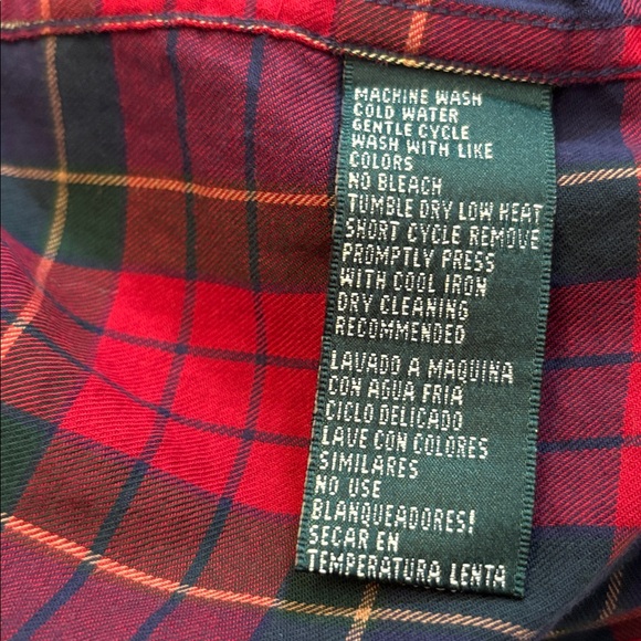 Ralph Lauren Plaid Shirt with ruffle - Picture 7 of 8